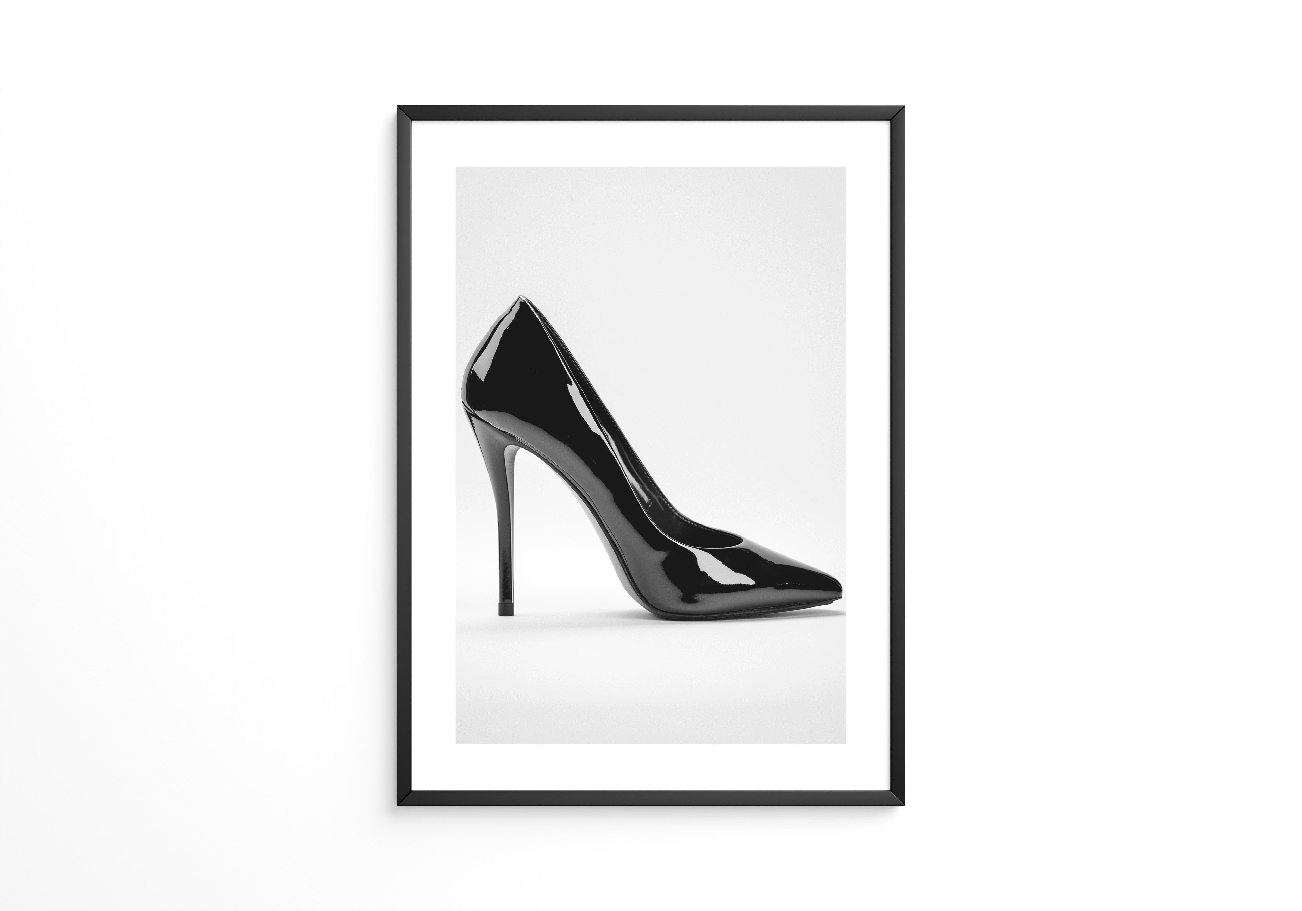 Schwarzer Lackpumps elegant