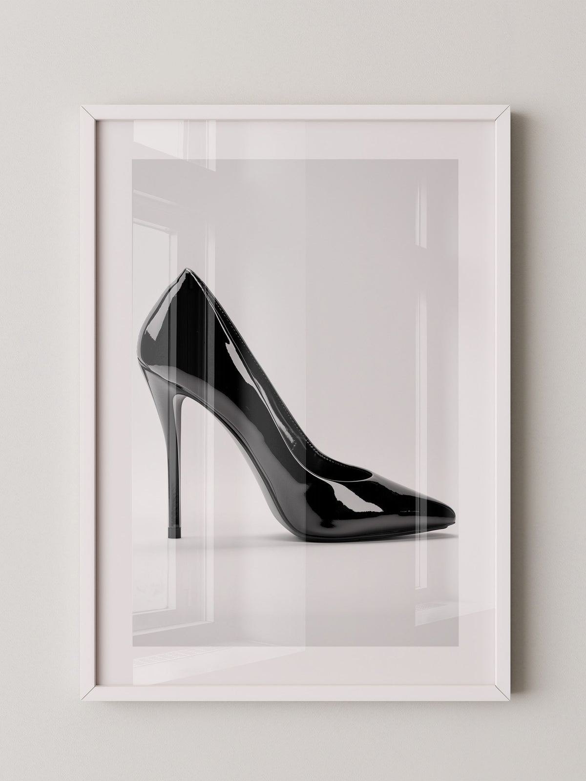 Schwarzer Lackpumps elegant