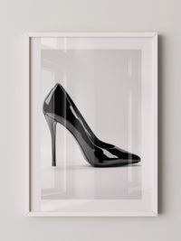 Schwarzer Lackpumps elegant