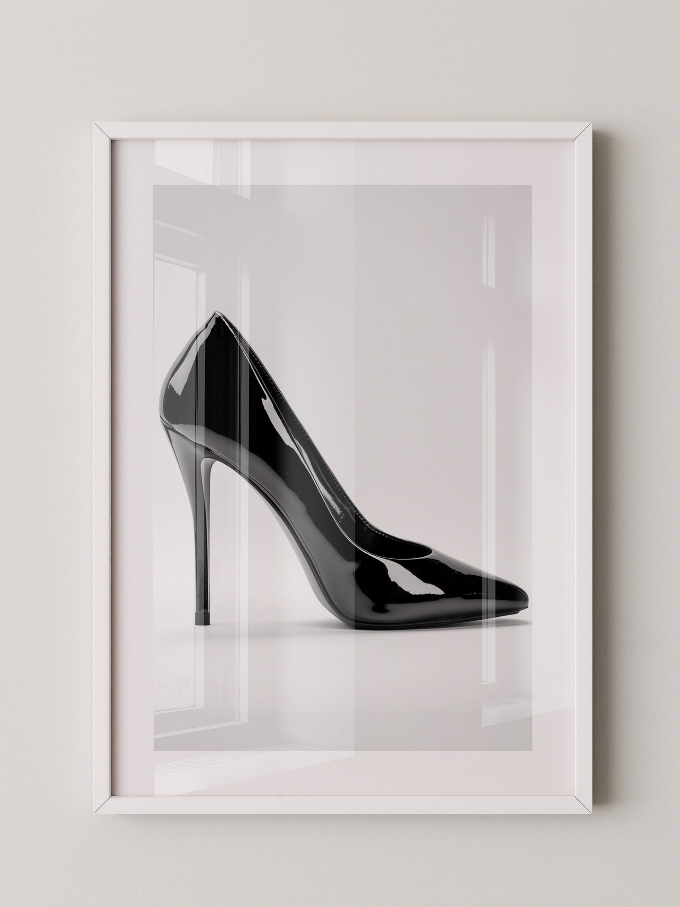 Schwarzer Lackpumps elegant