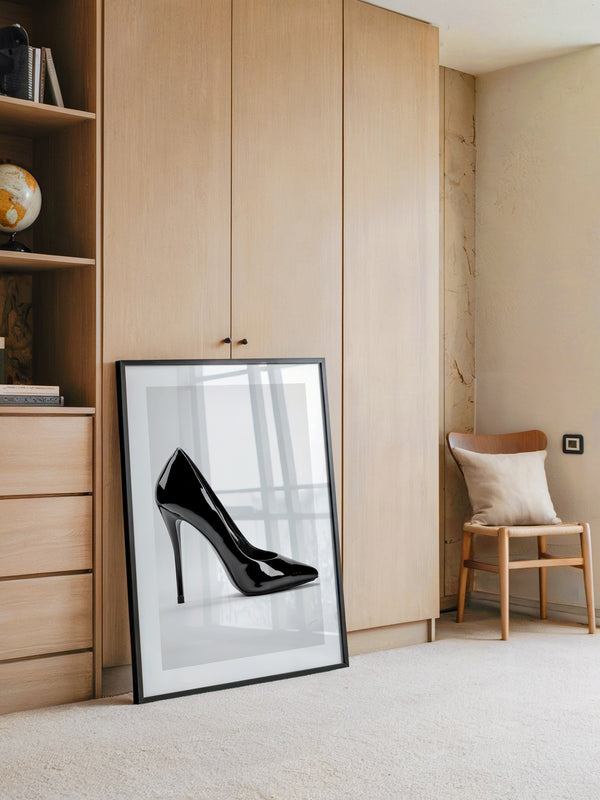 Schwarzer Lackpumps elegant