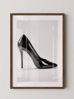 Schwarzer Lackpumps elegant