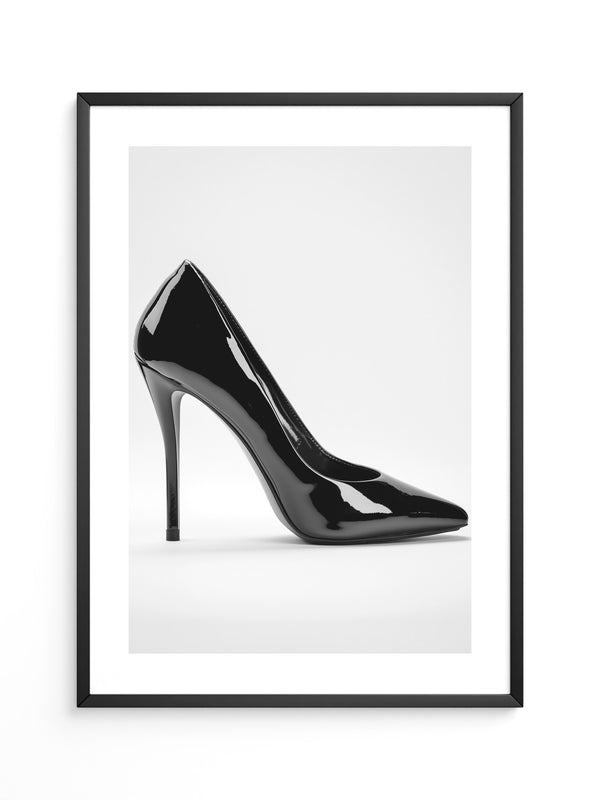 Schwarzer Lackpumps elegant