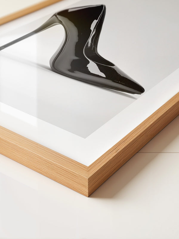 Schwarzer Lackpumps elegant