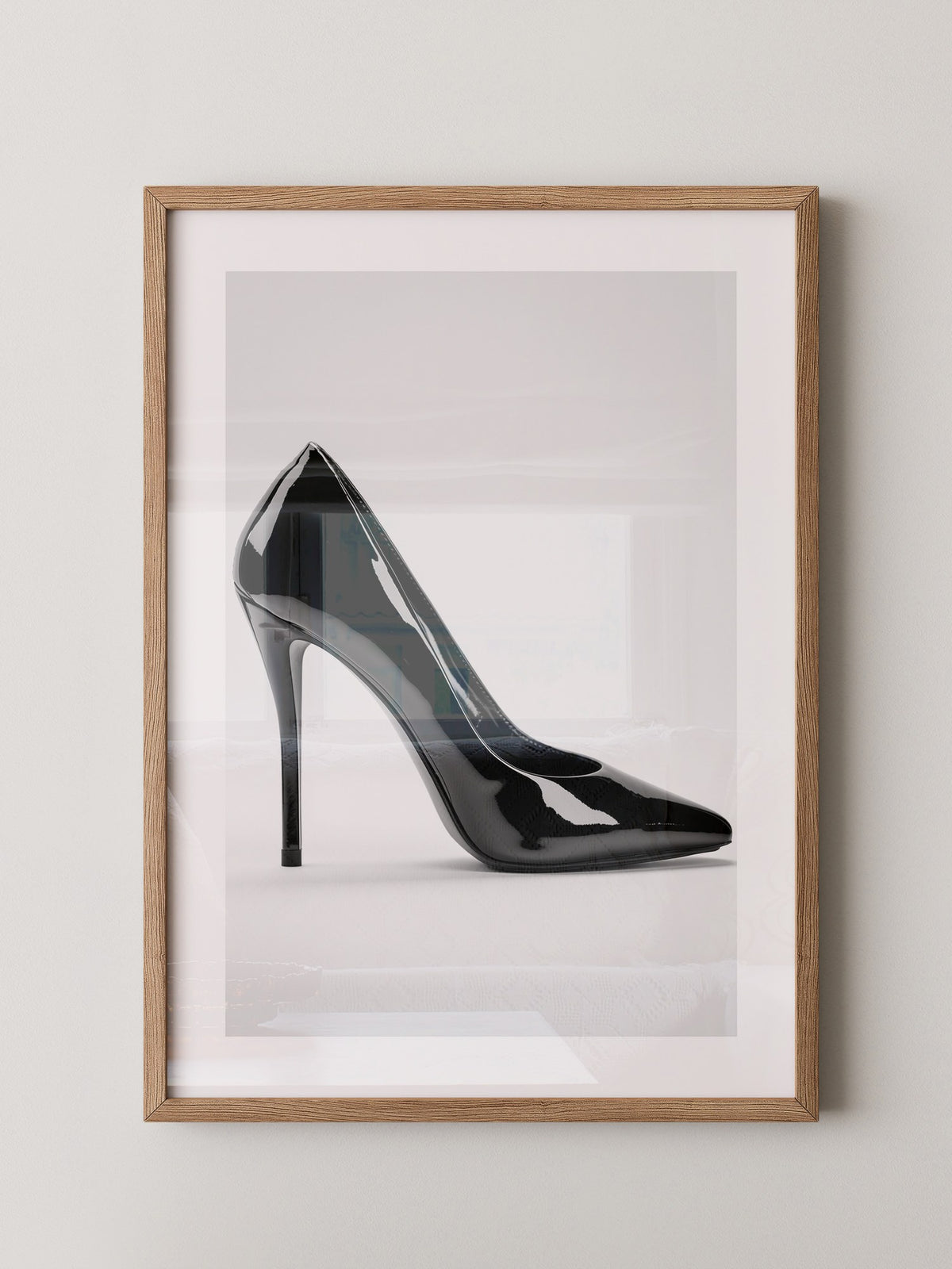 Schwarzer Lackpumps elegant