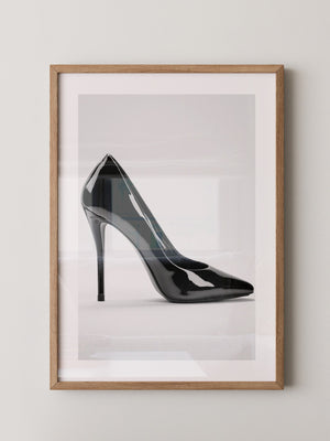 Schwarzer Lackpumps elegant