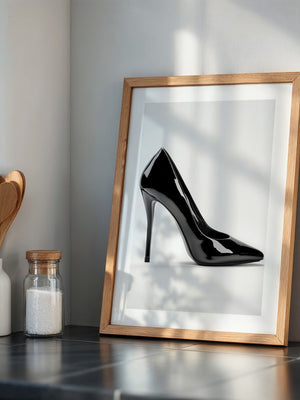 Schwarzer Lackpumps elegant