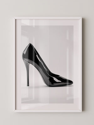 Schwarzer Lackpumps elegant