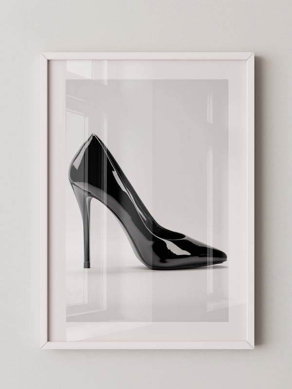 Schwarzer Lackpumps elegant