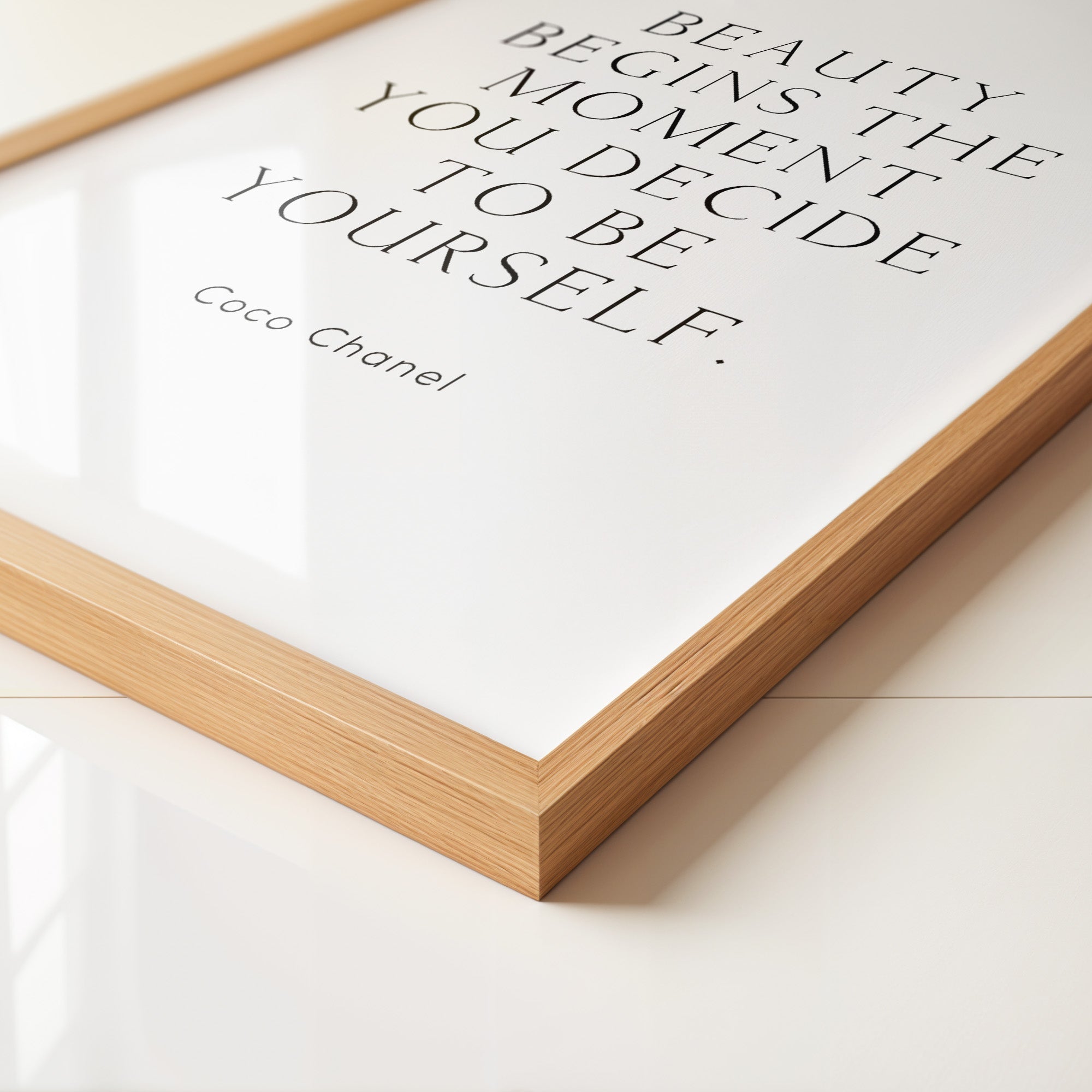 Zitat Coco Chanel Schlicht