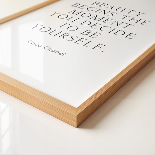 Zitat Coco Chanel Schlicht