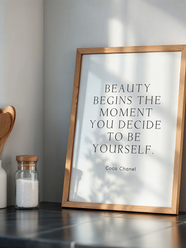 Zitat Coco Chanel Schlicht