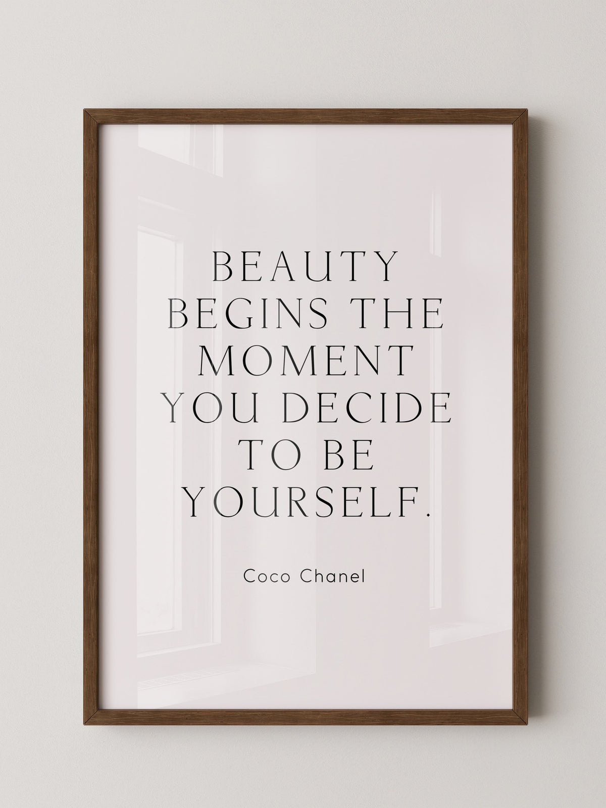 Zitat Coco Chanel Schlicht