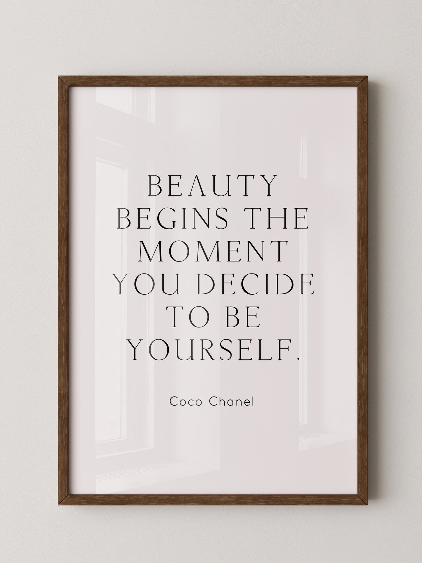 Zitat Coco Chanel Schlicht