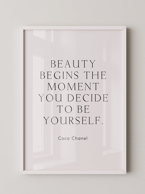 Zitat Coco Chanel Schlicht