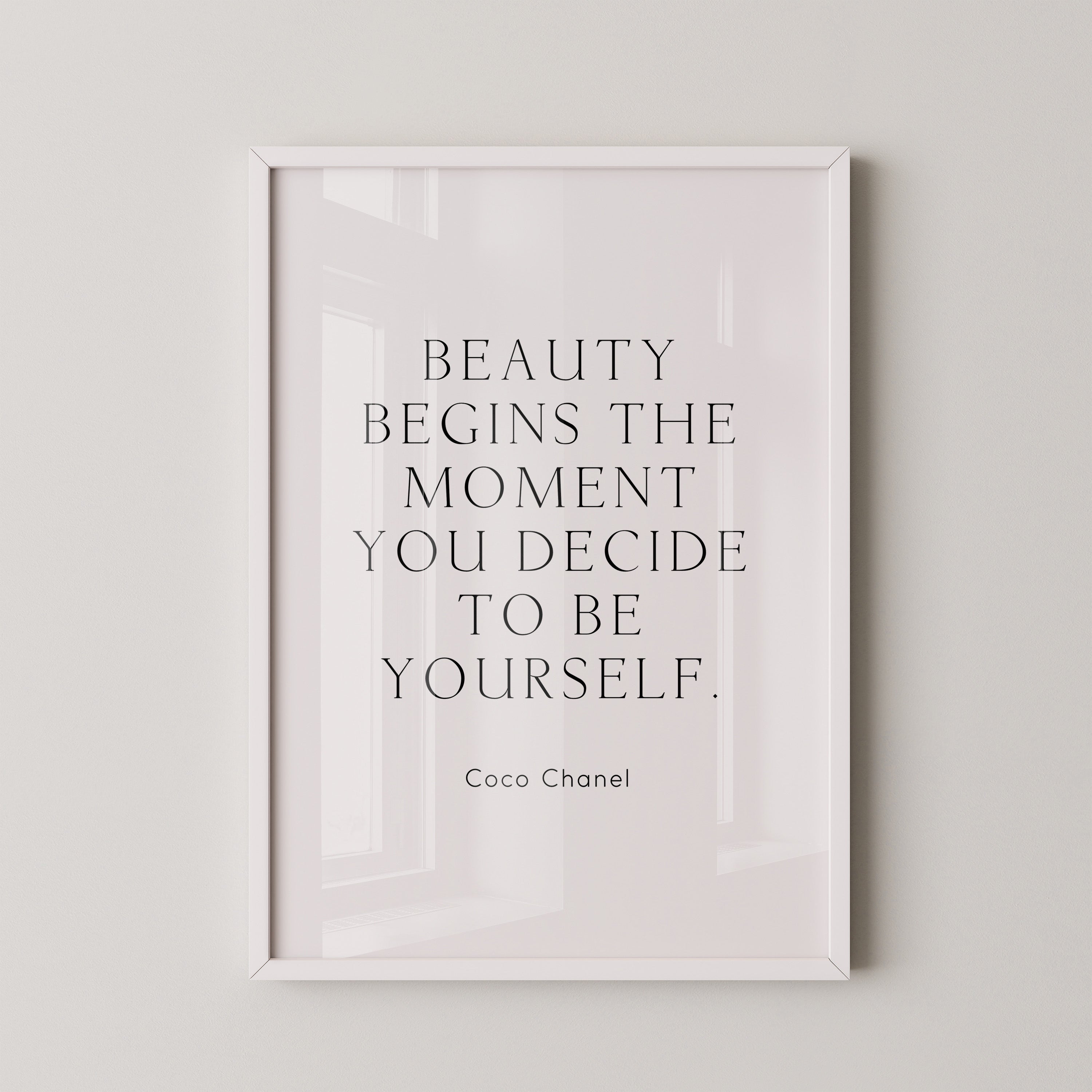 Zitat Coco Chanel Schlicht