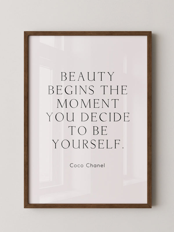 Zitat Coco Chanel Schlicht