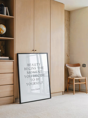 Zitat Coco Chanel Schlicht