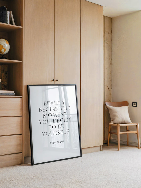 Zitat Coco Chanel Schlicht