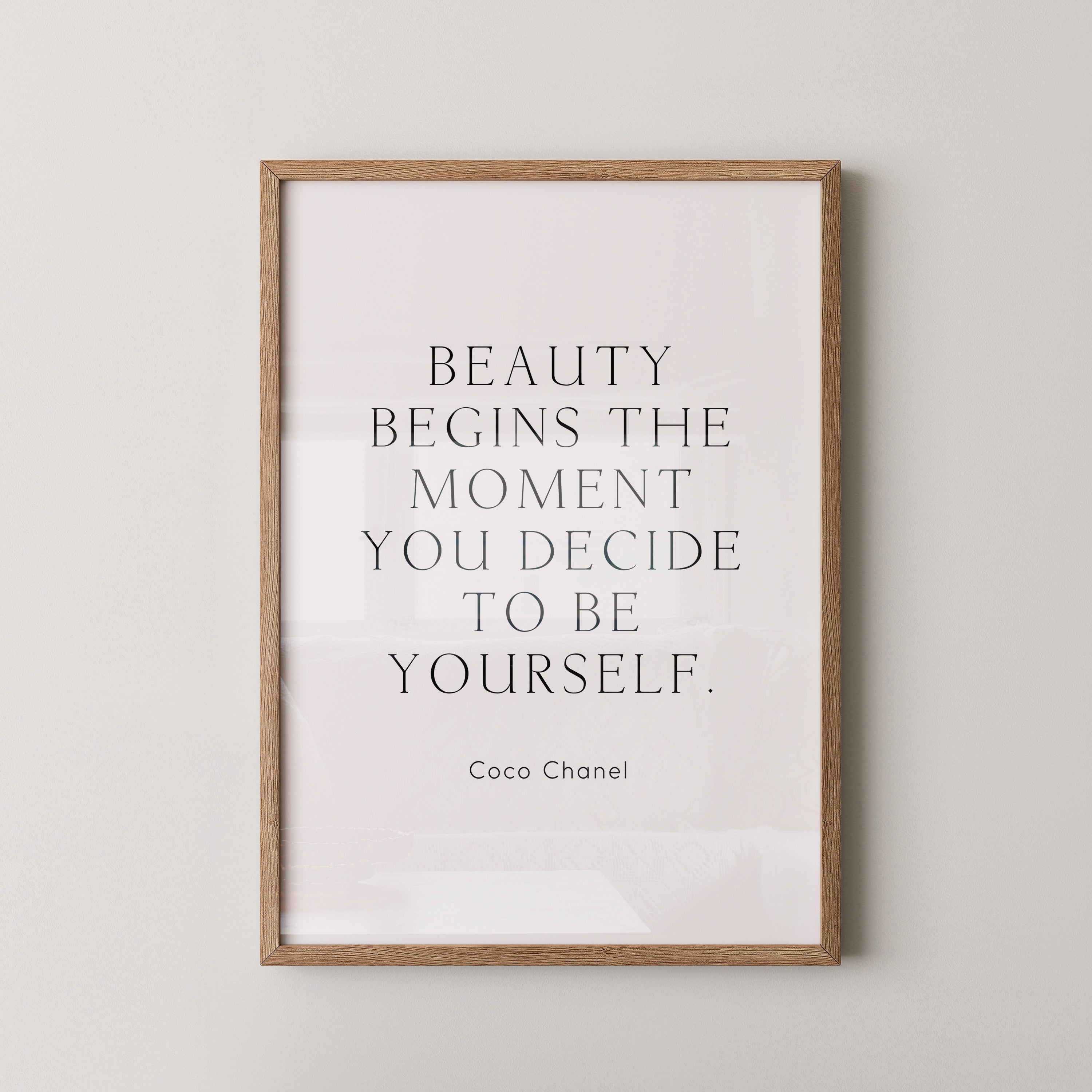 Zitat Coco Chanel Schlicht