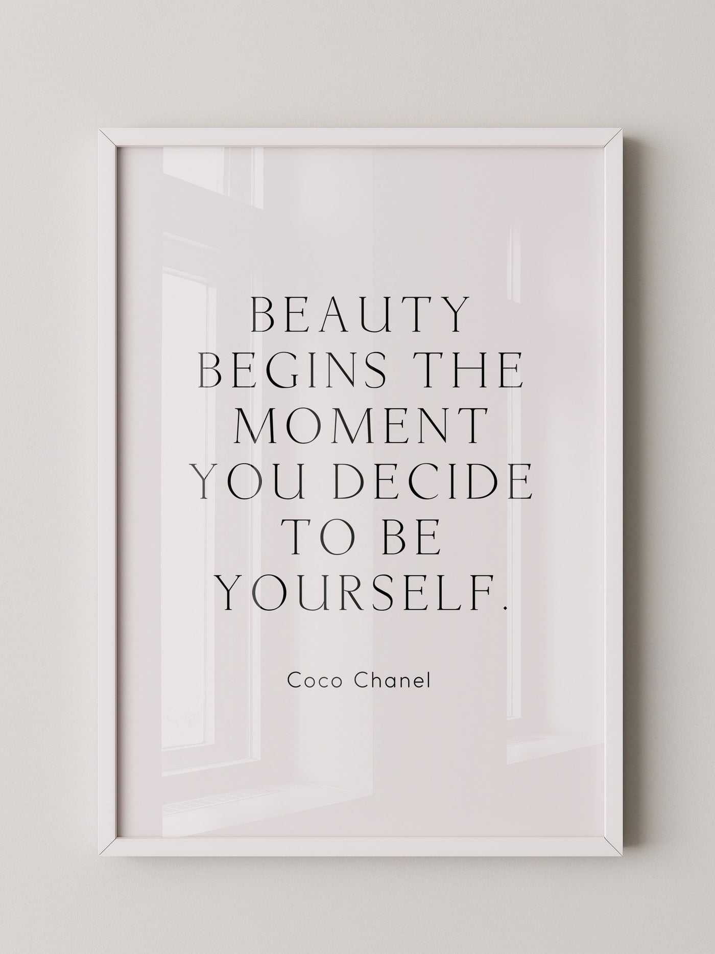 Zitat Coco Chanel Schlicht