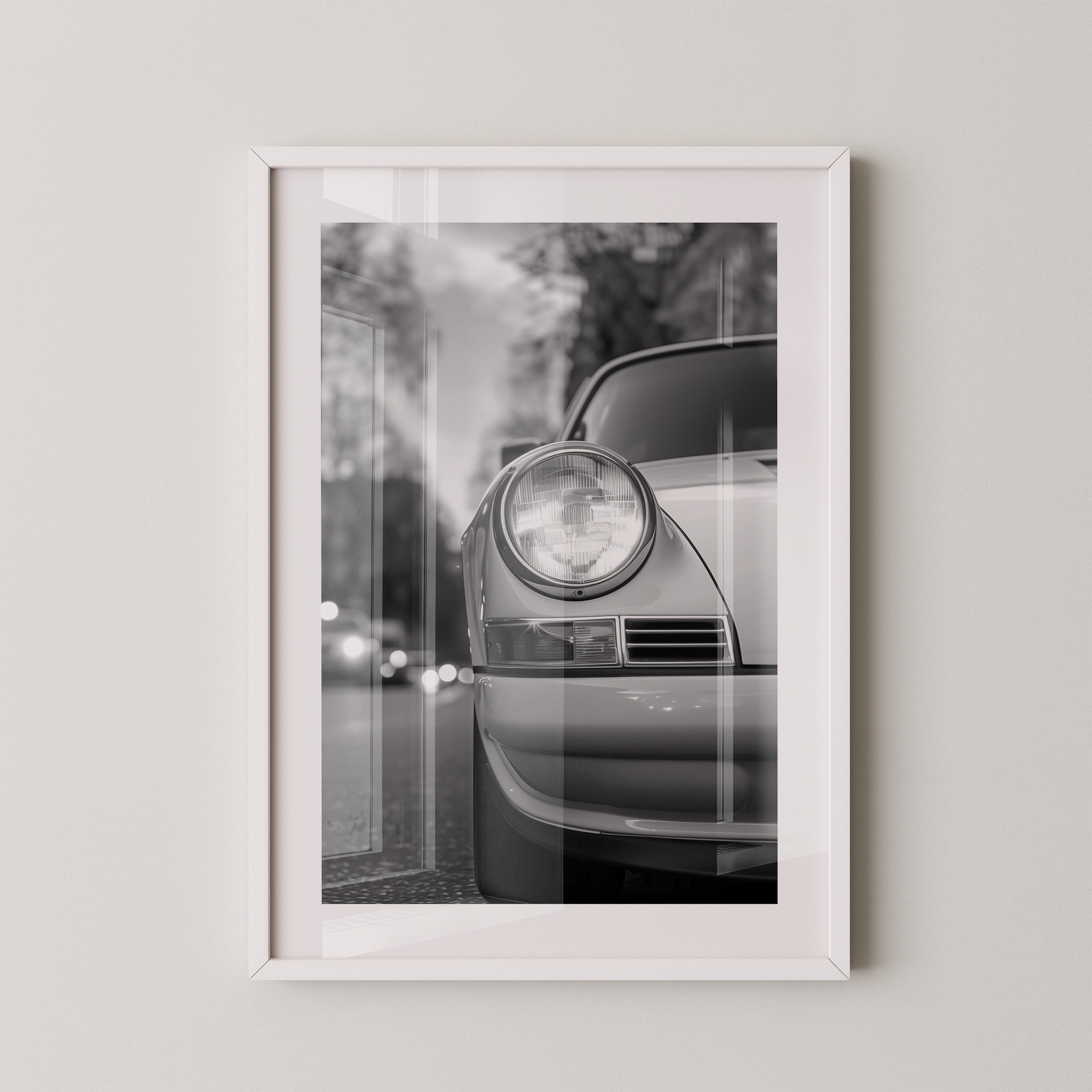 Porsche Frontscheinwerfer S/W