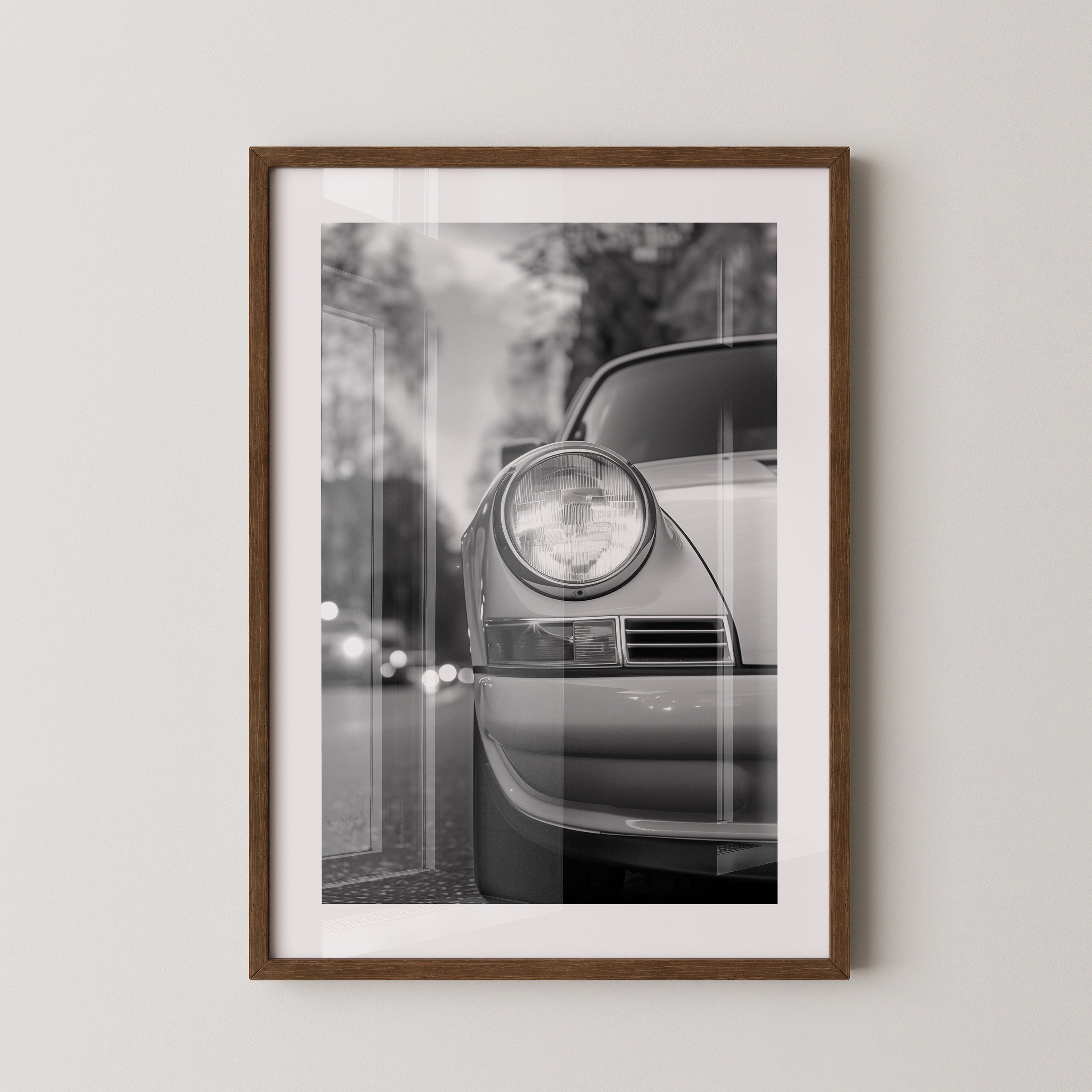 Porsche Frontscheinwerfer S/W