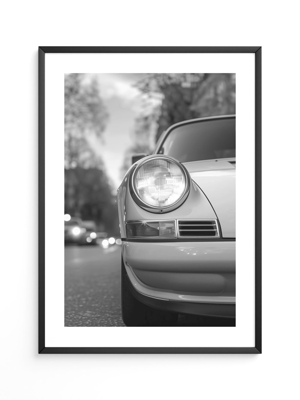 Porsche Frontscheinwerfer S/W