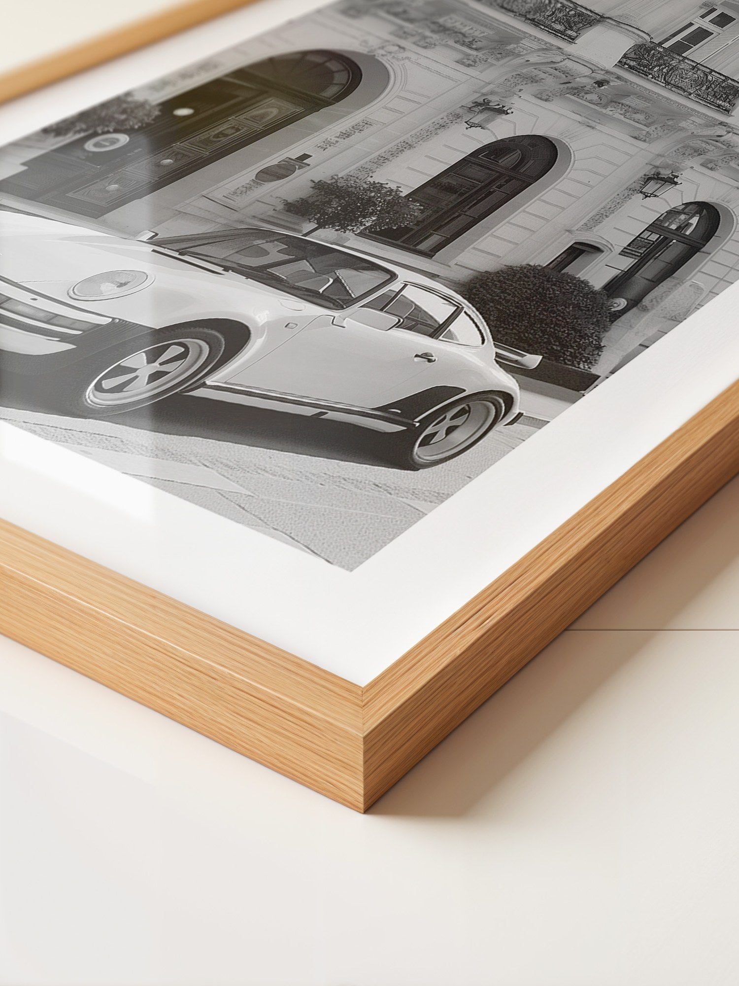 Porsche Klassik S/W Fassade