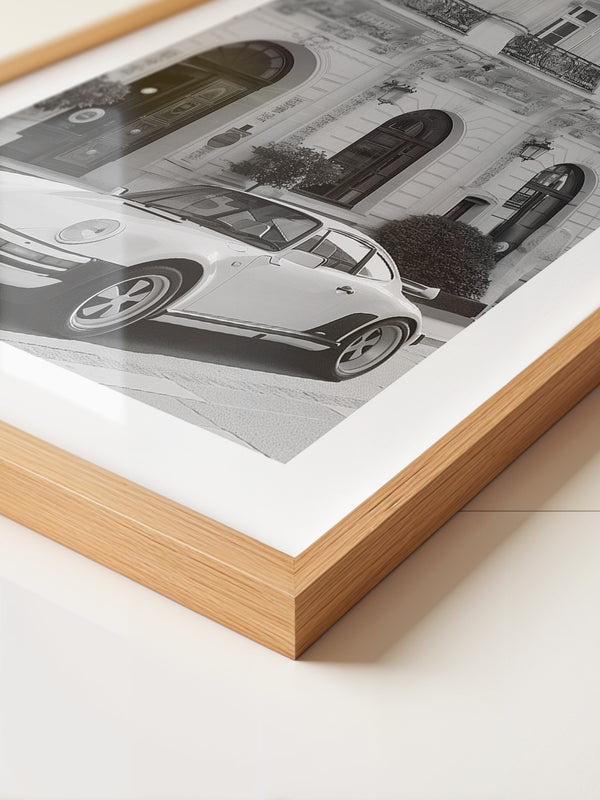 Porsche Klassik S/W Fassade