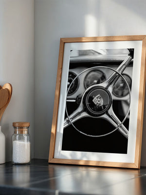 Porsche Lenkrad Retro S/W