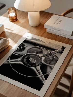 Porsche Lenkrad Retro S/W