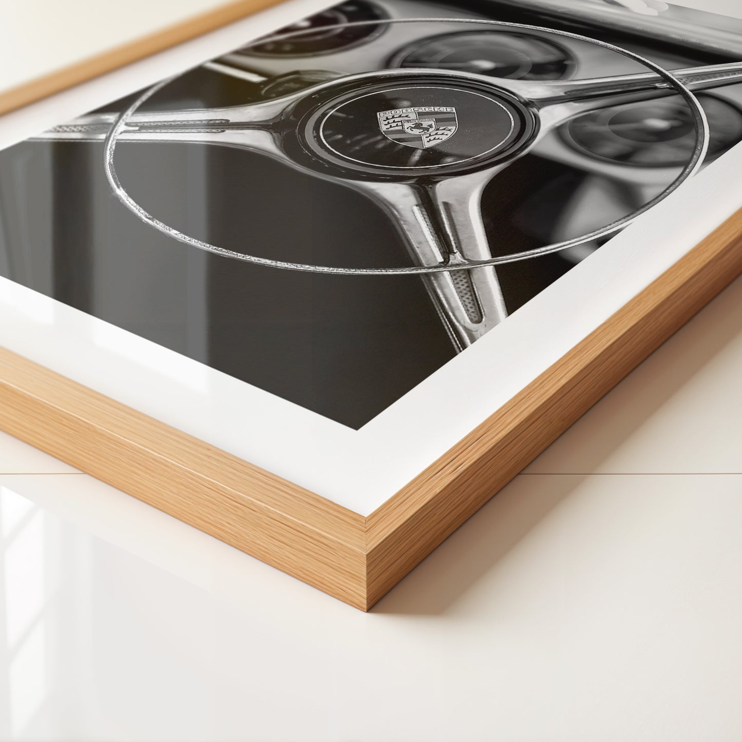 Porsche Lenkrad Retro S/W