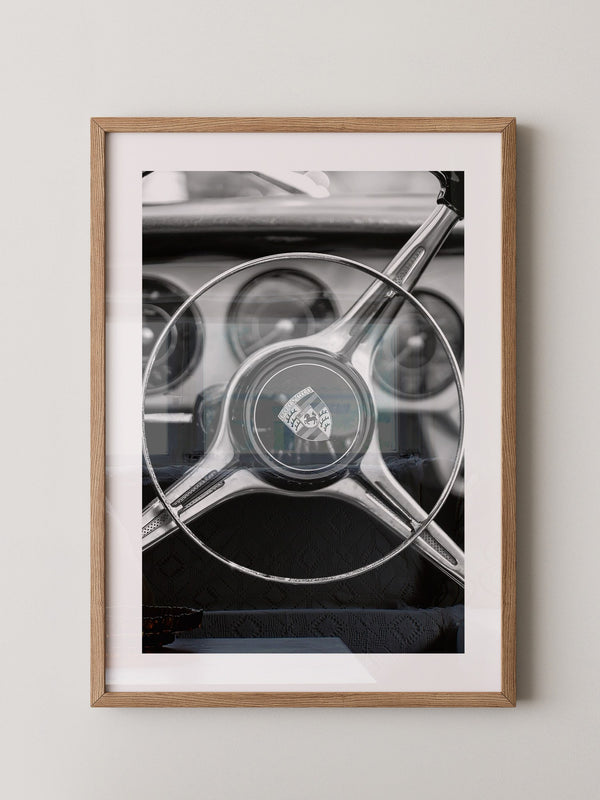 Porsche Lenkrad Retro S/W