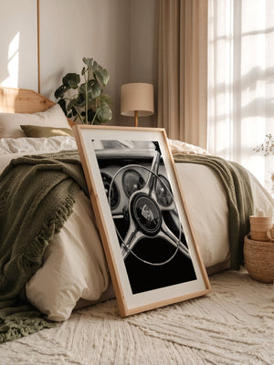 Porsche Lenkrad Retro S/W