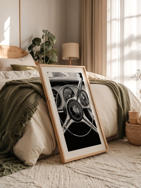 Porsche Lenkrad Retro S/W