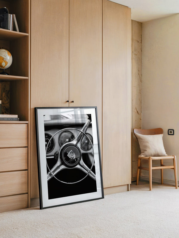 Porsche Lenkrad Retro S/W