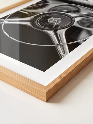 Porsche Lenkrad Retro S/W