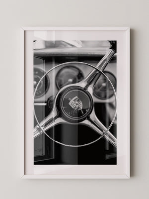 Porsche Lenkrad Retro S/W