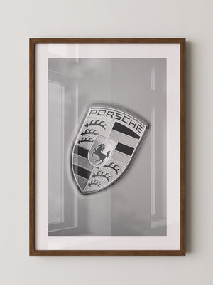 Porsche Emblem Silberränder