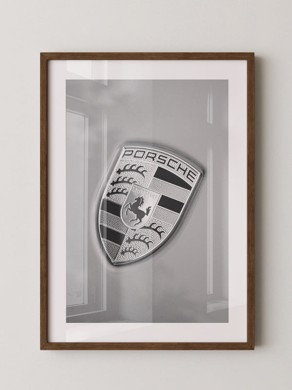 Porsche Emblem Silberränder