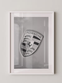 Porsche Emblem Silberränder