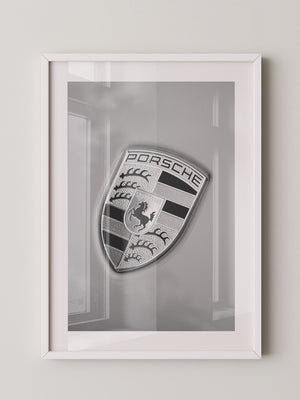 Porsche Emblem Silberränder