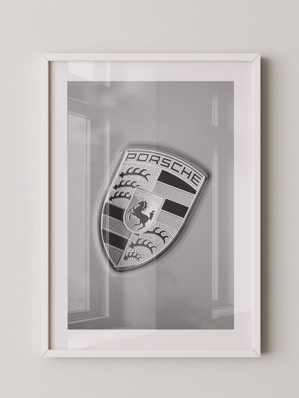 Porsche Emblem Silberränder