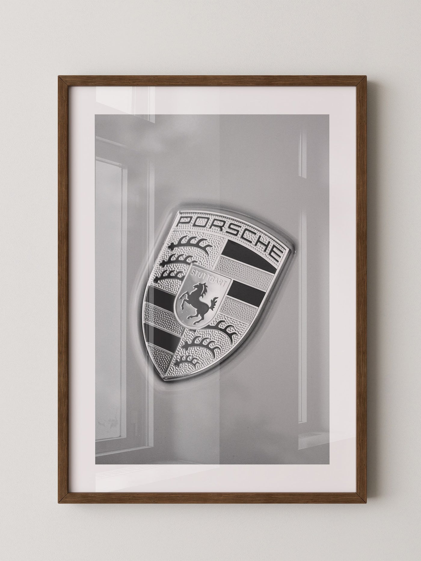 Porsche Emblem Silberränder