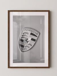 Porsche Emblem Silberränder