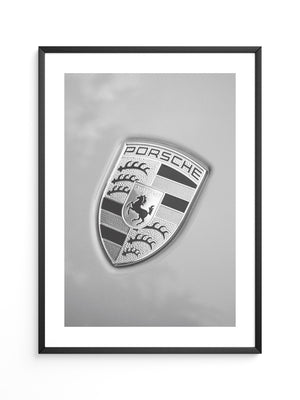 Porsche Emblem Silberränder