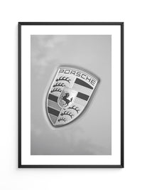 Porsche Emblem Silberränder