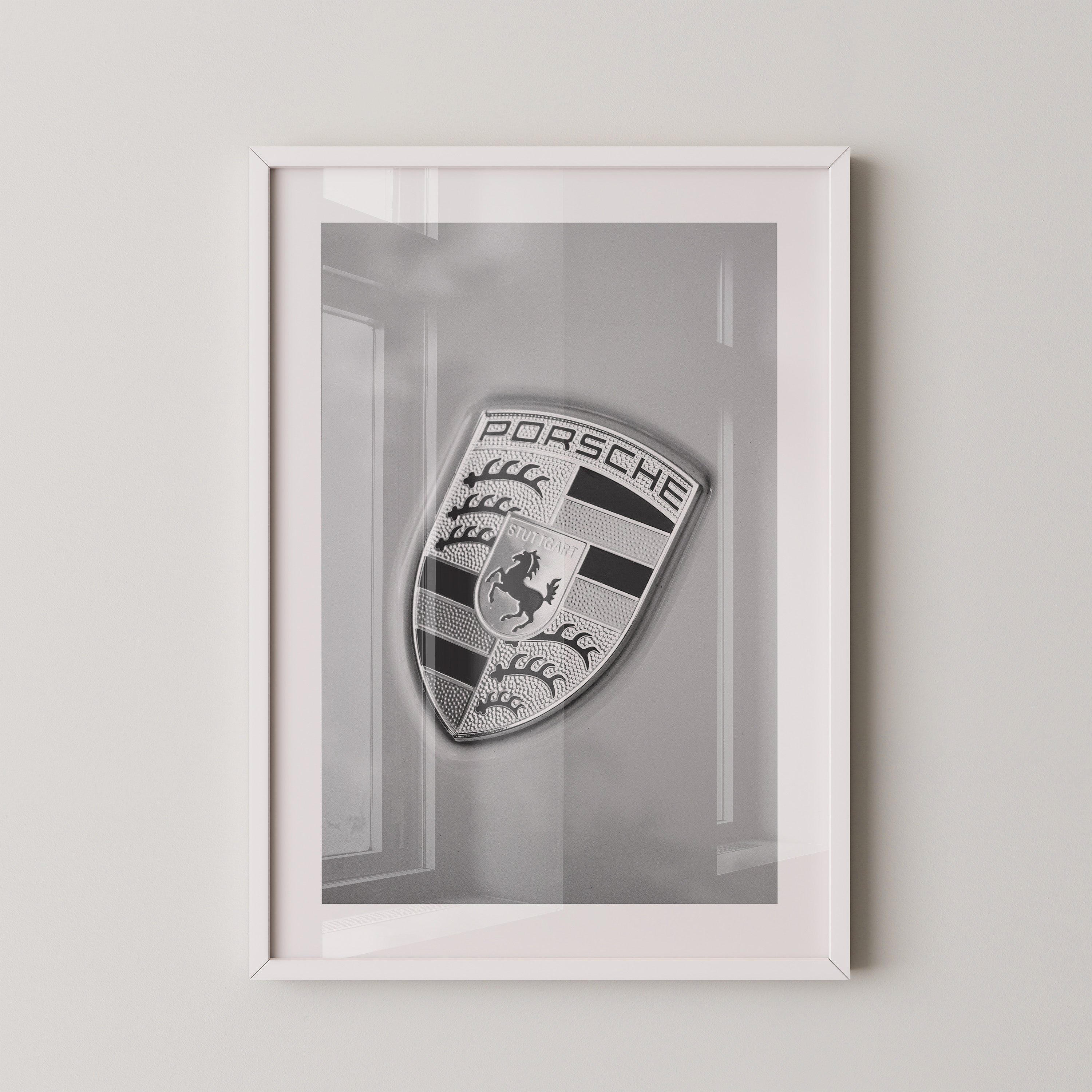 Porsche Emblem Silberränder