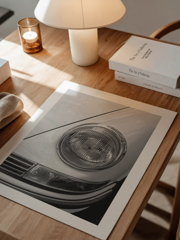 Porsche Scheinwerfer Detailaufnahme